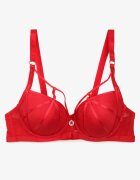  Sutien Roșu Full Cup cu Bretele Decorative Widiana