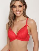  Sutien Roșu Full Cup cu Fundițe Delicate Timaqela