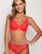  Sutien Roșu Tip Push-Up cu finisaj neted Nansiala