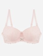  Sutien Roz Din Dantela Tip Push-up cu Bretele Reglabile si Detasabile Ilathwen