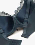  Sutien Verde închis cu Dantelă și Bretele Reglabile Tinamalli