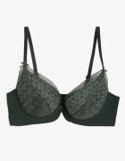  Sutien Verde închis cu Plasă Decorativă Zorale