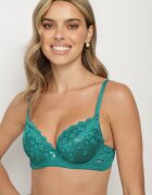  Sutien Verde Push Up Decorat Cu Dantelă Sannel