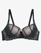 Sutien Verde-Roz Push Up cu Dantelă Nimffea