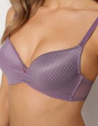  Sutien Violet cu Dantelă Push-Up cu Bretele Reglabile Seraine