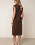 sweet&girl din vâscoză cu dungi cu bandă elastică cataramă decorativă și nasturi Alcerine Neagră Maro