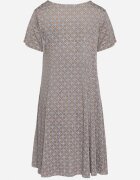 sweet&girl Rochie Albastră-Bej Cloș Mini din Viscoză Elastică Annamarie
