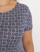sweet&girl Rochie bleumarin din viscoză cu model mozaic și croi evazat Faellina