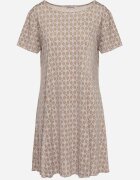 sweet&girl Rochie Maro-Bej Evazată Mini din Viscoză Elastică Annamarie