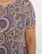 sweet&girl Rochie Mini Mov din Viscoză cu un croi Evazat Boho Aiselle