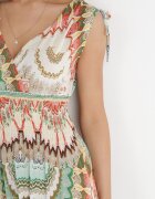 sweet&girl Rochie Viscoză Verde Tie Dye Maxi cu elastic drapat în talie Lucira