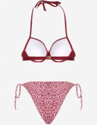 swest Bikini Bordeaux Sutien și Chiloți Figi cu Legături Savlene