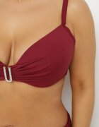 swest Bikini Roșu Sutien cu Volane și Chiloți Figi cu Șnururi Kinevia