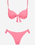 swest Bikini Sutien și Chiloți Roz Decorate Cu Legătură Uloselira