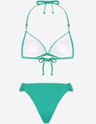 swest Bikini Verde închis Sutien Push-up cu legătură și Chiloți slip Miraviela