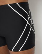 swest Boxeri de baie Negru-Alb cu șnur decorate cu model geometric Folenis
