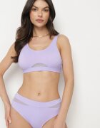 swest Chiloți Bikini și Sutien Violet cu inserție de plasă Natenira