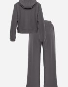 swest Compleu de trening polar cu hanorac cu fermoar și pantaloni largi Dorothisa Gri deschis