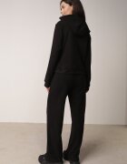 swest Compleu de trening polar cu hanorac cu fermoar și pantaloni largi Dorothisa Negru