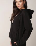 swest Compleu de trening polar cu hanorac cu fermoar și pantaloni largi Dorothisa Negru