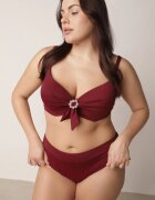 swest Costum de baie bikini Bordo