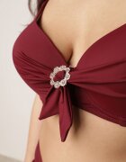 swest Costum de baie bikini Bordo
