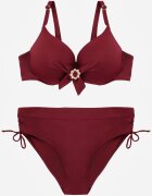 swest Costum de baie bikini Bordo