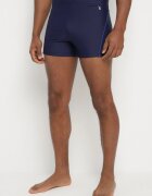 swest Costum de baie bleu-marin cu Benzi Decorative și Buzunar Firalise