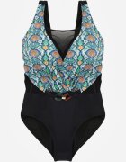 swest Costum de baie Negru cu verde