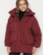 swest Geacă Bordo Matlasată Oversize cu Glugă Galandia