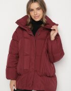 swest Geacă Bordo Matlasată Oversize cu Glugă Galandia