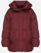 swest Geacă Bordo Matlasată Oversize cu Glugă Galandia