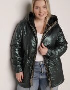 swest Geacă Parka Matlasată Verde închis cu glugă fixă Oferra
