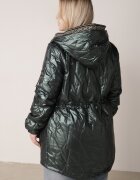 swest Geacă Parka Matlasată Verde închis cu glugă fixă Oferra