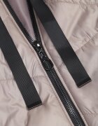 swest Jachetă matlasată de tranziție cu glugă și fermoare laterale Haddy Bej închis