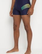 swest Pantaloni scurți de baie Bleumarin-Verzi cu șnur și benzi decorative subțiri