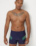 swest Pantaloni scurți de baie Bleumarin-Verzi cu șnur și benzi decorative subțiri