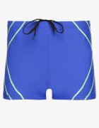 swest Pantaloni scurți de baie boxer Albastru-Verde cu șnur decorate cu model geometric Folenis