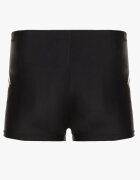 swest Pantaloni scurți de baie Negru-Portocaliu cu Șnur și Benzi Decorative Delicate
