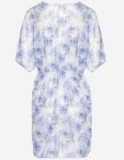 swest Pareo de plajă violet floral cu legătură Ulonesia