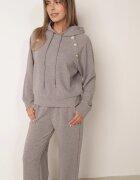 swest Set de trening cu glugă cu nasturi decorativi și pantaloni Eborissa Gri