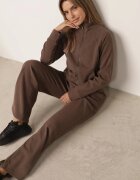 swest Set de trening cu pantaloni largi și bluză cu fermoar și guler tip tunică Aleea Maro