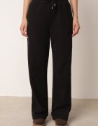 swest Set de trening cu pantaloni largi și bluză cu fermoar și guler tip tunică Aleea Negru