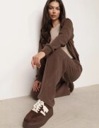 swest Set de trening din polar hanorac cu fermoar și pantaloni largi cu glugă Winalin Maro