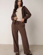 swest Set de trening din polar hanorac cu fermoar și pantaloni largi cu glugă Winalin Maro