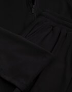 swest Set de trening din polar hanorac cu fermoar și pantaloni largi cu glugă Winalin Negru