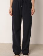 swest Set de trening din tricot rib pantaloni largi și bluză cu glugă Sinoh Bleumarin