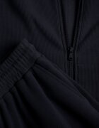 swest Set de trening din tricot rib pantaloni largi și bluză cu glugă Sinoh Bleumarin
