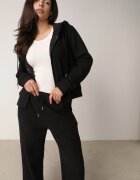 swest Set de trening hanorac cu fermoar și pantaloni largi Metters Negru