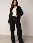 swest Set de trening hanorac cu fermoar și pantaloni largi Metters Negru